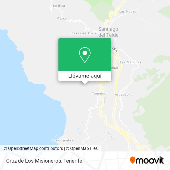 Mapa Cruz de Los Misioneros