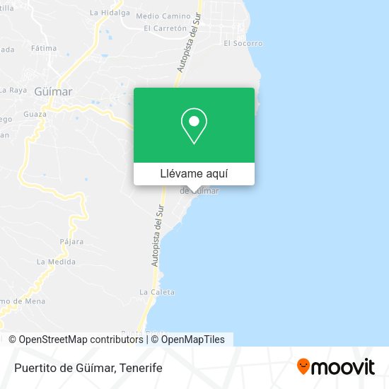 Mapa Puertito de Güímar