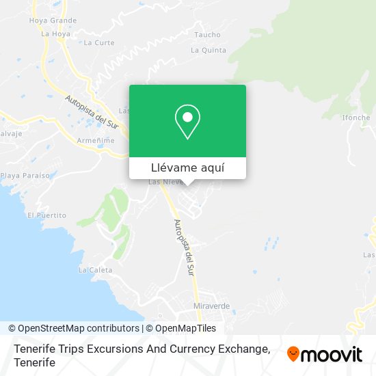 Mapa Tenerife Trips Excursions And Currency Exchange