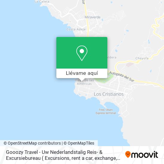 Mapa Gooozy Travel -  Uw Nederlandstalig Reis- & Excursiebureau