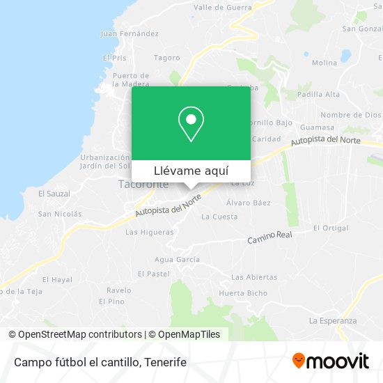 Mapa Campo fútbol el cantillo