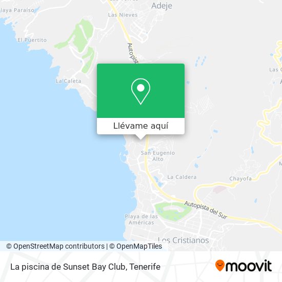 Mapa La piscina de Sunset Bay Club