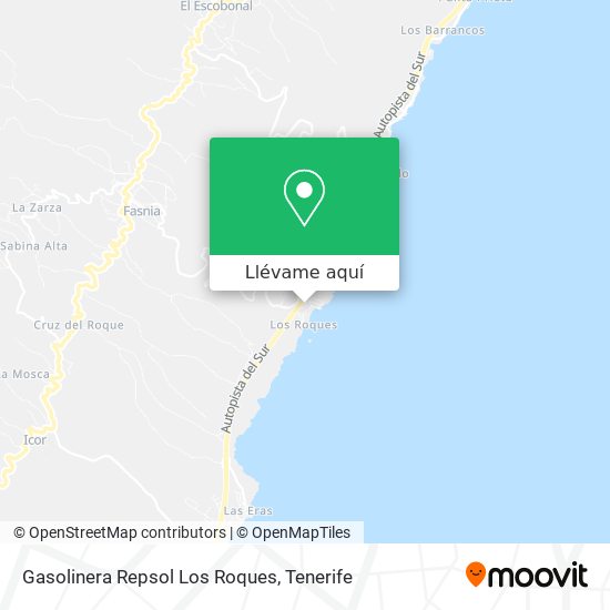 Mapa Gasolinera Repsol Los Roques