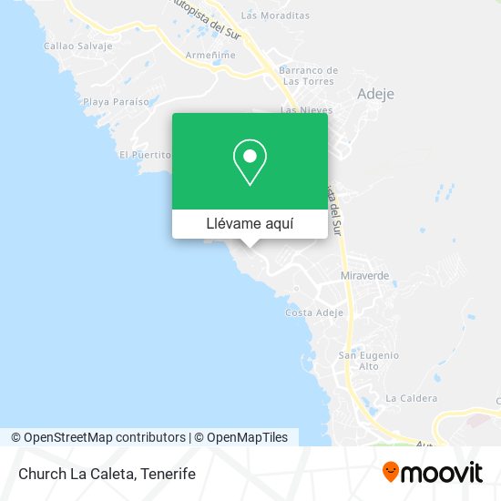 Mapa Church La Caleta