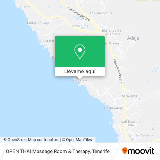 Mapa OPEN THAI Massage Room & Therapy