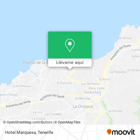 orar Mayor ejemplo Cómo llegar a Hotel Marquesa en Puerto De La Cruz en Autobús?