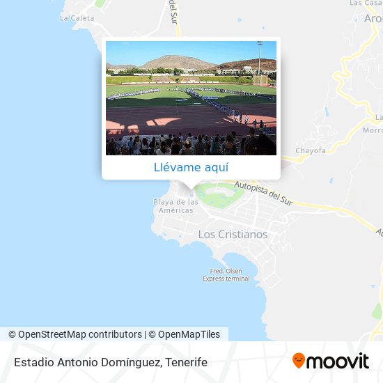 Mapa Estadio Antonio Domínguez