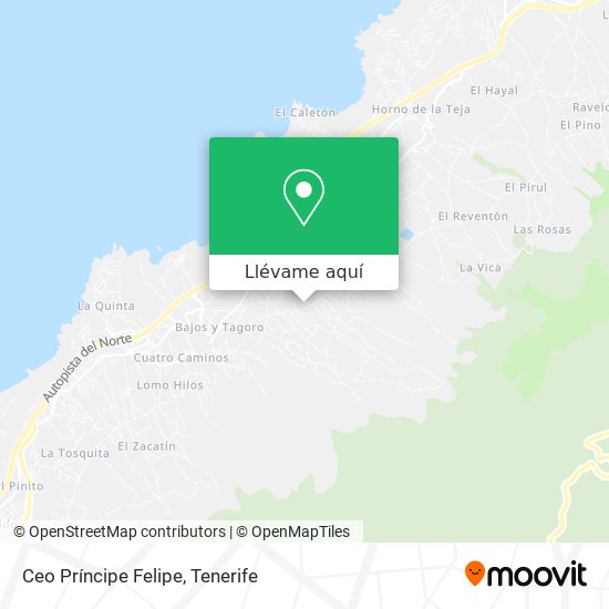 Mapa Ceo Príncipe Felipe