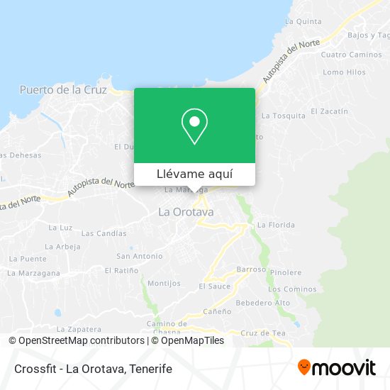 Mapa Crossfit - La Orotava