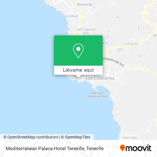 Mapa Mediterranean Palace Hotel Tenerife