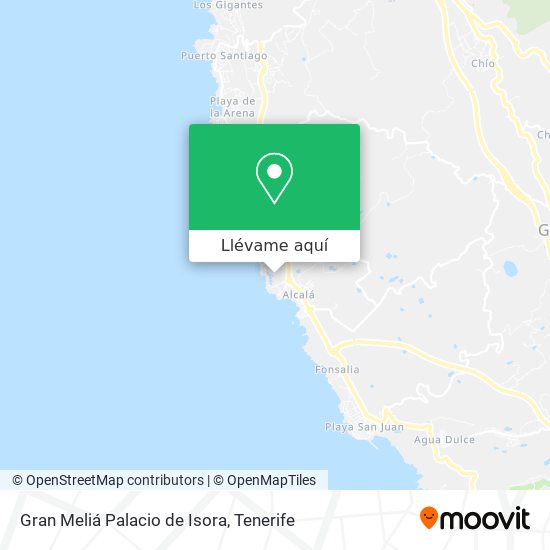 Mapa Gran Meliá Palacio de Isora