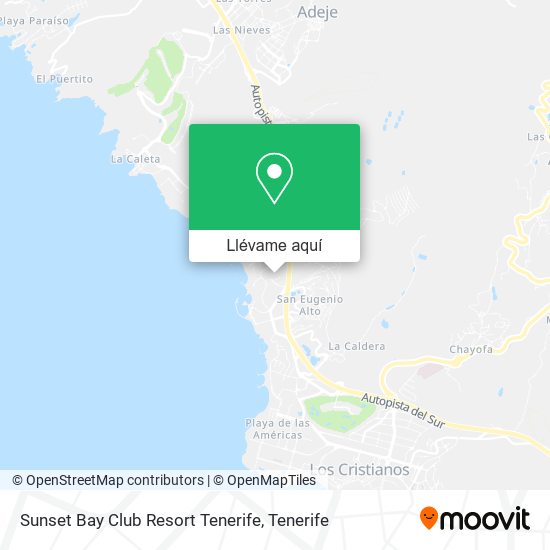 Mapa Sunset Bay Club Resort Tenerife