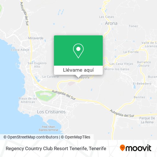 Mapa Regency Country Club Resort Tenerife