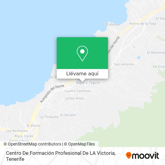 Mapa Centro De Formación Profesional De LA Victoria