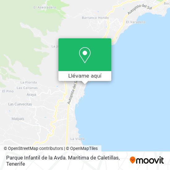 Mapa Parque Infantil de la Avda. Maritima de Caletillas
