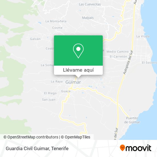 Mapa Guardia Civil Guimar
