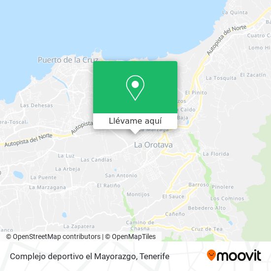 Mapa Complejo deportivo el Mayorazgo