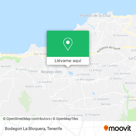 Mapa Bodegon La Bloquera