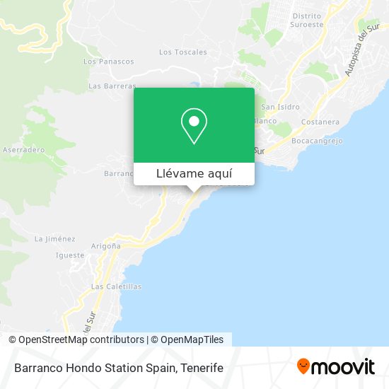 Mapa Barranco Hondo Station Spain