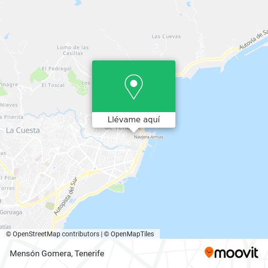 Mapa Mensón Gomera