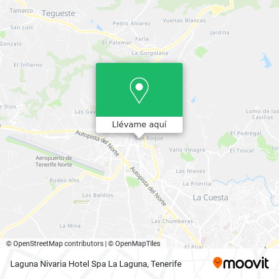 Mapa Laguna Nivaria Hotel Spa La Laguna