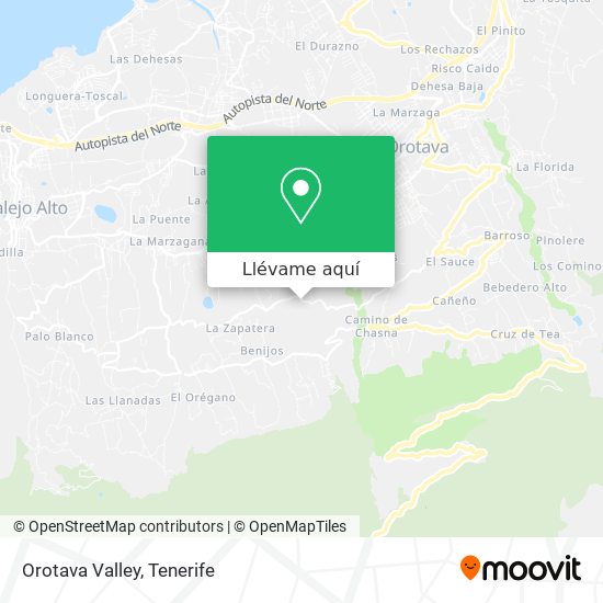 Mapa Orotava Valley