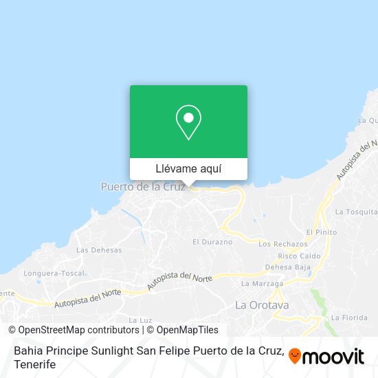 Mapa Bahia Principe Sunlight San Felipe Puerto de la Cruz