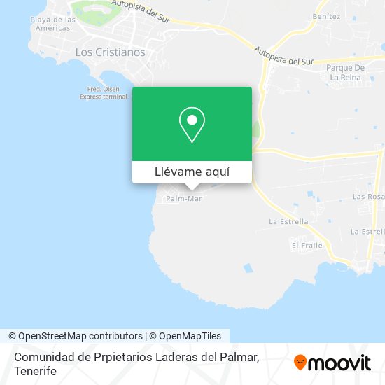 Mapa Comunidad de Prpietarios Laderas del Palmar