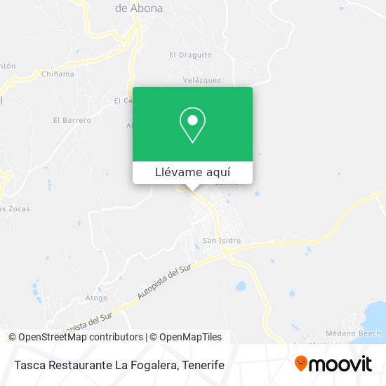 Mapa Tasca Restaurante La Fogalera