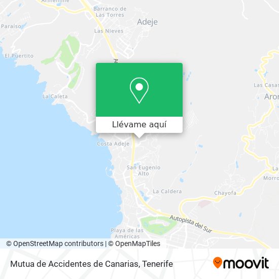 Mapa Mutua de Accidentes de Canarias