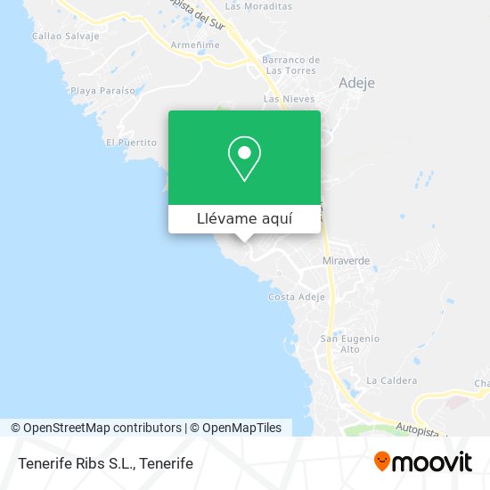 Mapa Tenerife Ribs S.L.