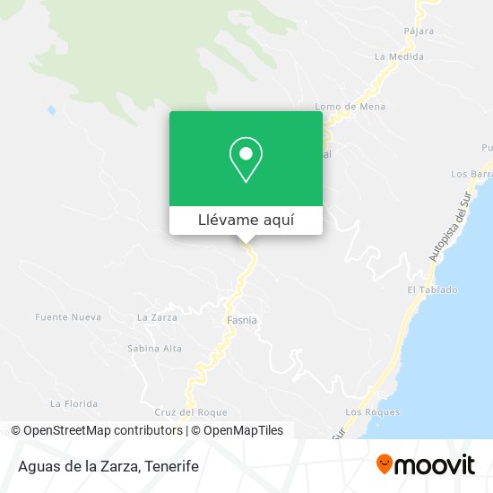 Mapa Aguas de la Zarza