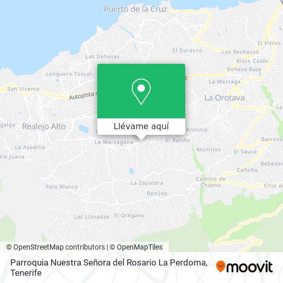 Mapa Parroquia Nuestra Señora del Rosario La Perdoma