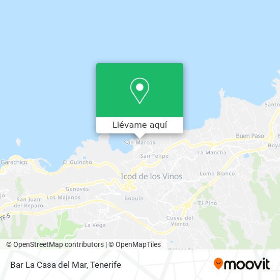 Mapa Bar La Casa del Mar