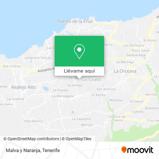 Mapa Malva y Naranja