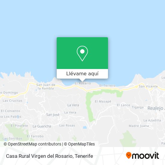 Mapa Casa Rural Virgen del Rosario