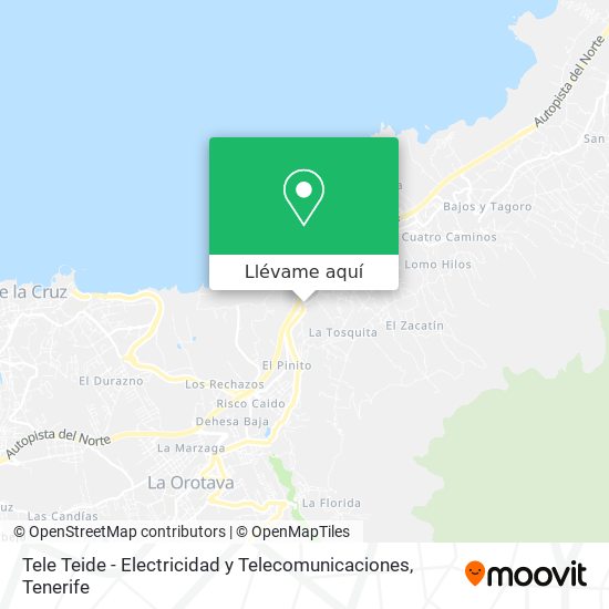 Mapa Tele Teide - Electricidad y Telecomunicaciones