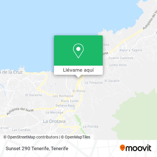 Mapa Sunset 290 Tenerife