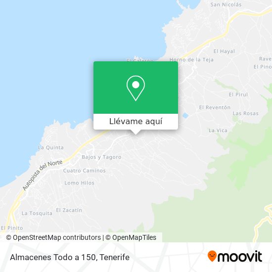 Mapa Almacenes Todo a 150