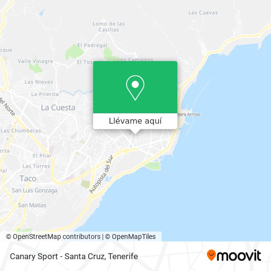 Mapa Canary Sport - Santa Cruz