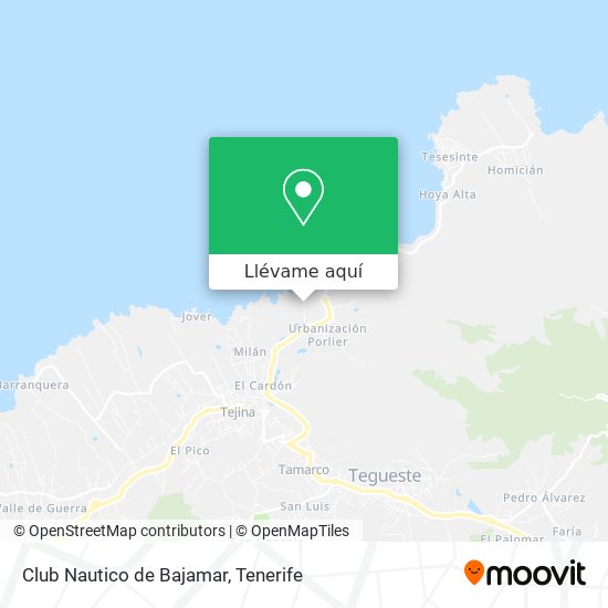 Mapa Club Nautico de Bajamar