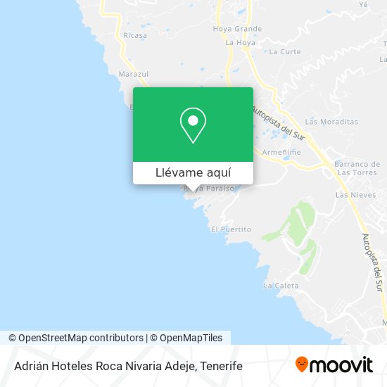 Mapa Adrián Hoteles Roca Nivaria Adeje