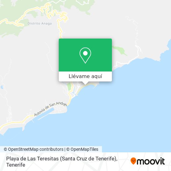 Mapa Playa de Las Teresitas (Santa Cruz de Tenerife)