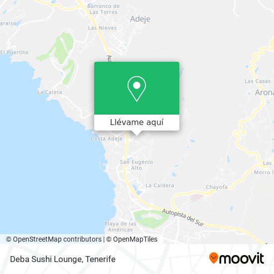 Mapa Deba Sushi Lounge
