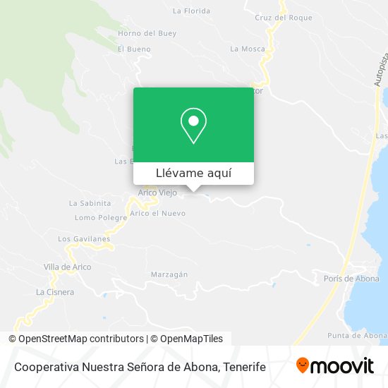 Mapa Cooperativa Nuestra Señora de Abona