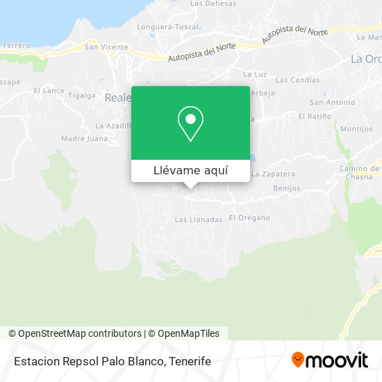 Mapa Estacion Repsol Palo Blanco