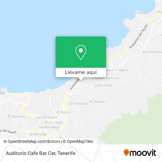 Mapa Auditorio Cafe Bar Cer