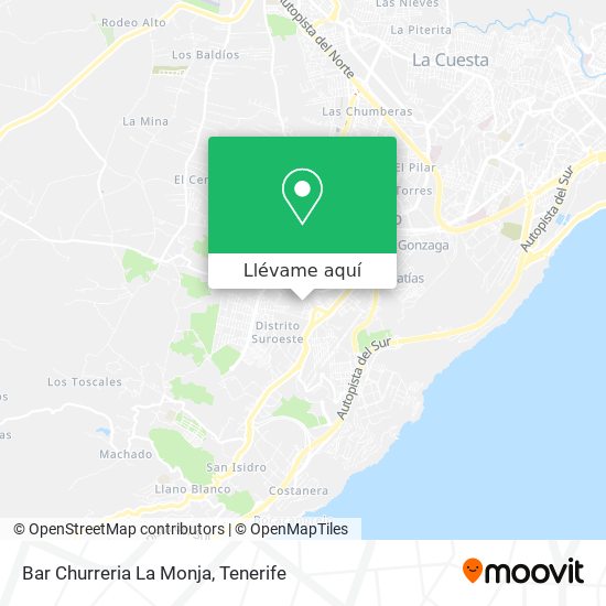 Mapa Bar Churreria La Monja