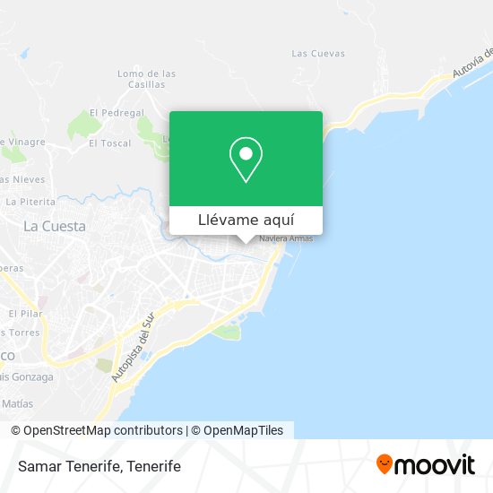 Mapa Samar Tenerife