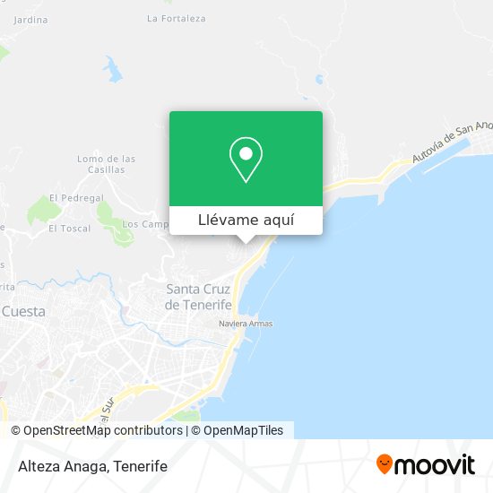 Mapa Alteza Anaga